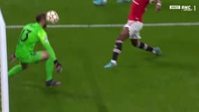 L'arrêt de la tête d'Oblak lors de Manchester United-Atlético