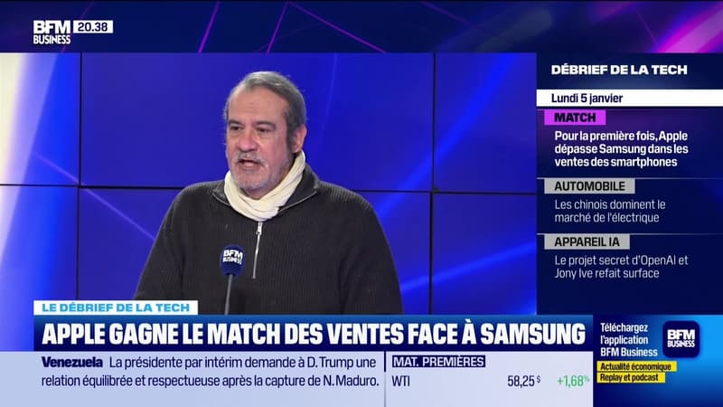 Apple gagne le match des ventes face à Samsung - 05/01