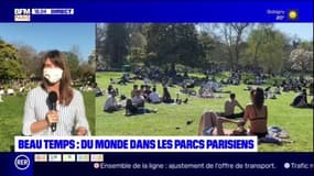 Paris: du monde dans les parcs ce mardi avec le beau temps