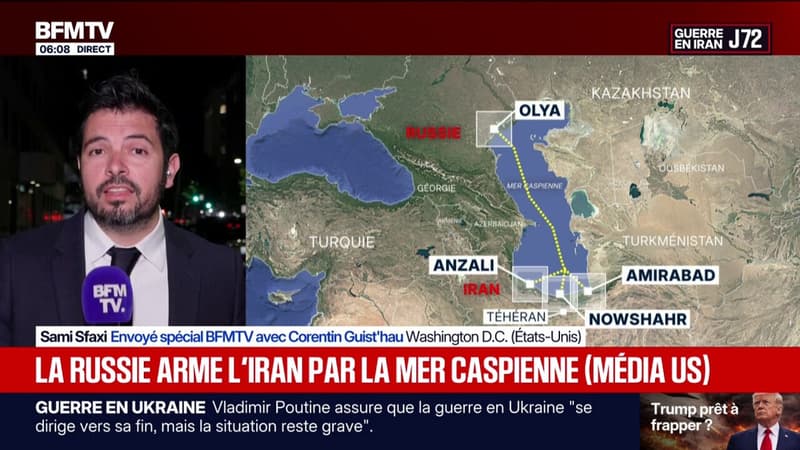 Guerre au Moyen-Orient: selon des médias américains, la Russie arme l'Iran par la mer Caspienne