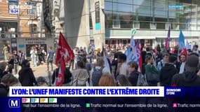 Lyon : l'UNEF manifeste contre l'extrême droite
