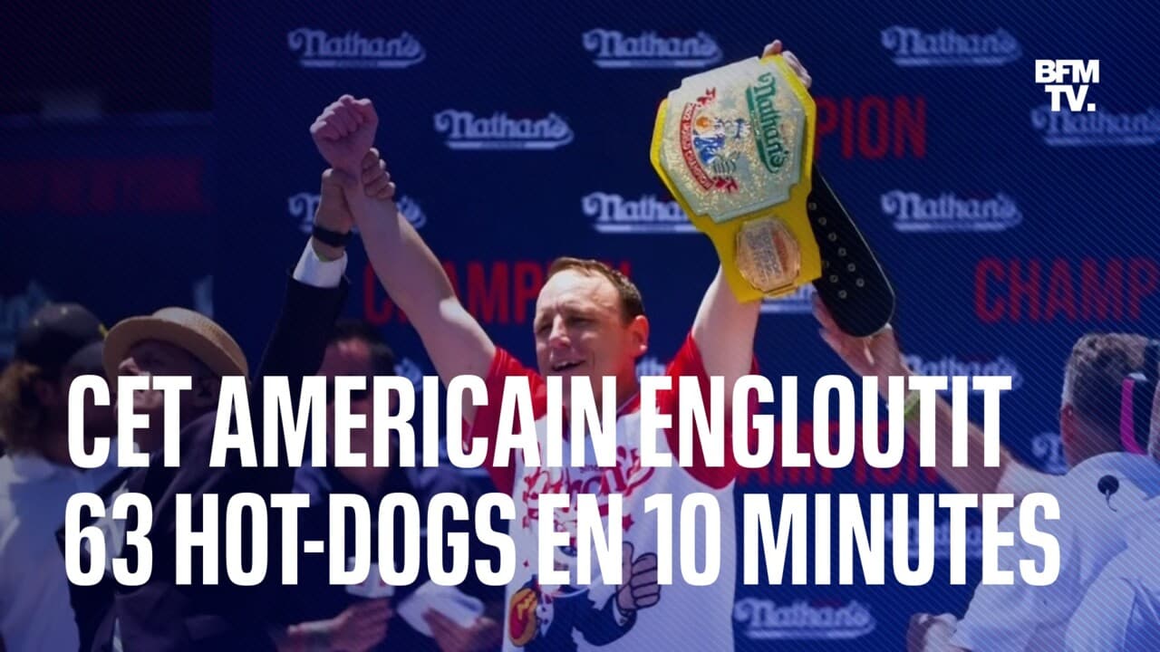 Cet Américain engloutit 63 hot-dogs en 10 minutes et remporte un concours pour la 15e fois
