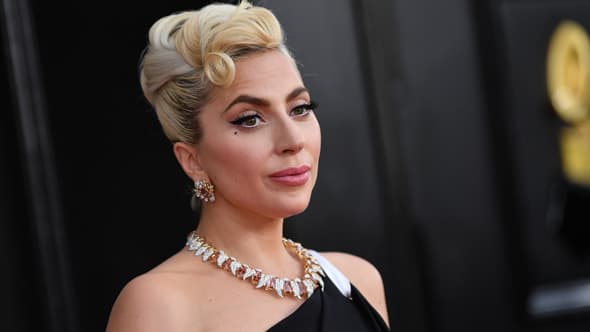 Lady Gaga aux Grammy Awards, en mars 2022.