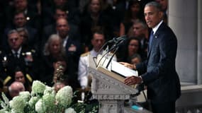 Discours de Barack Obama lors des funérailles du sénateur John McCain à Washington, le 1er septembre 2018