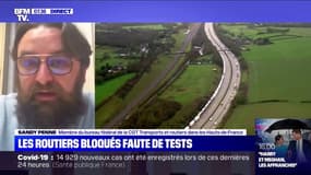 Sandy Penn (CGT Transports et routiers): "C'est impossible" que l'ensemble des camions traverse la Manche aujourd'hui