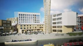 La manquette de Strand East, futur quartier Ikea de Londres