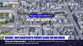 Rouen: des habitants piégés dans un incendie