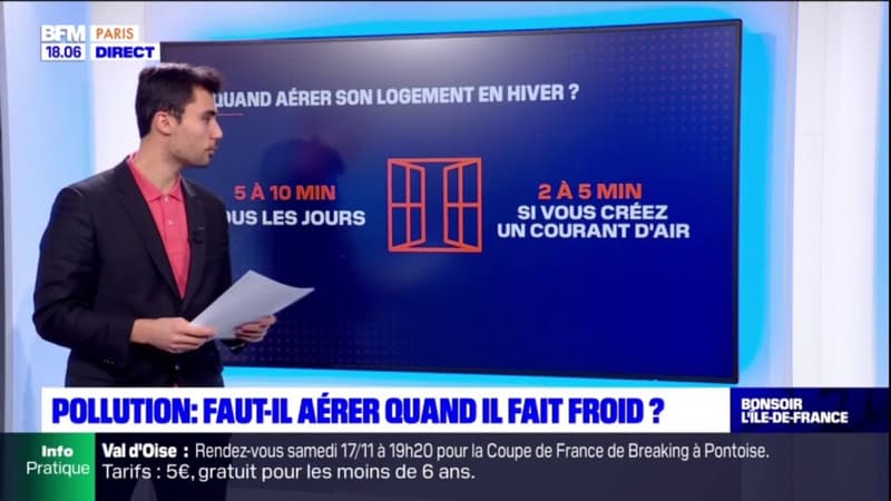 Pollution: faut-il aérer quand il fait froid ?