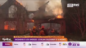 Incendies à Los Angeles: le bilan s'alourdit à 10 morts