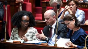 Sibeth Ndiaye et Jean-Michel Blaquer à l'Assemblée nationale le 2 juillet 2019.