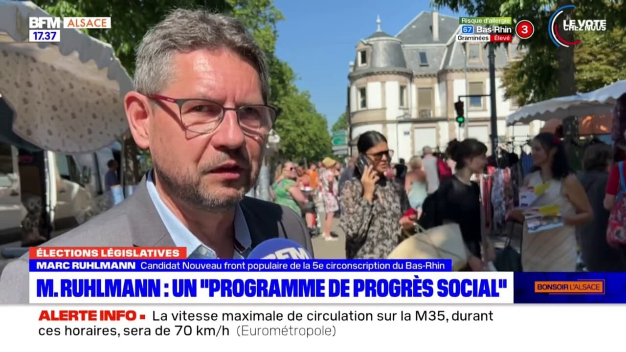 Législatives dans le Bas-Rhin: Marc Ruhlmann (NFP) a pour priorité d ...