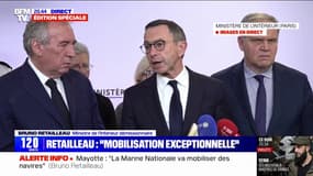 Bruno Retailleau (ministre démissionnaire de l'Intérieur), sur le cyclone à Mayotte: "L'habitat précaire a été entièrement détruit"