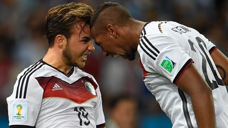 La joie de Götze et Boateng