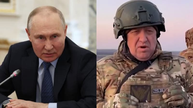 Vladimir Poutine et Evgueni Prigojine.