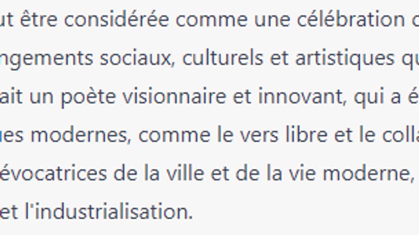Apollinaire, vu par un chatbot