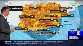 Météo Var: retour du soleil ce lundi, jusqu'à 31°C à Brignoles