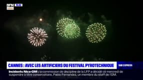 Cannes: avec les artificiers du festival pyrotechnique