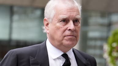 Le prince Andrew aux obsèques de la duchesse de Kent, le 16 septembre 2025.