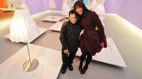 Naomi Campbell et Azzedine Alaia aux Pays-Bas en décembre 2011