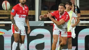 Rhys Webb avec Biarritz le 17 août 2023