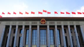 Une vue générale du Grand Hall du Peuple à l'approche du 76e anniversaire de la fondation de la République populaire de Chine le 30 septembre 2025 à Pékin, en Chine (photo d'illustration)