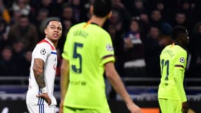 Memphis Depay lors d'OL-Barça