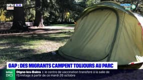  Gap: des migrants expulsés de "Chez Roger" campent au parc de la pépinière