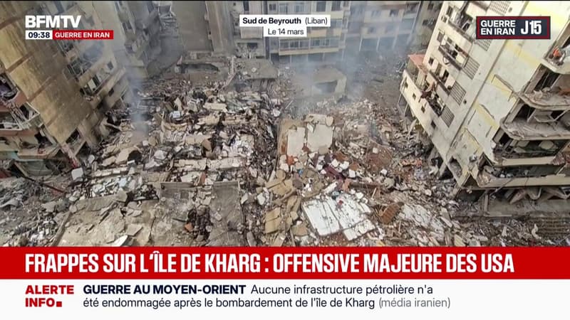 Guerre au Moyen-Orient: des images de ruines après des frappes israéliennes sur la banlieue sud de Beyrouth