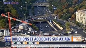 400 km de bouchons sur les routes, circulation très chargée aux entrées de Paris