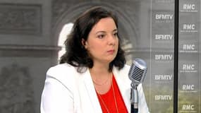 Emmanuelle Cosse, secrétaire générale d'EELV, le 8 avril 2014 sur BFMTV/RMC.