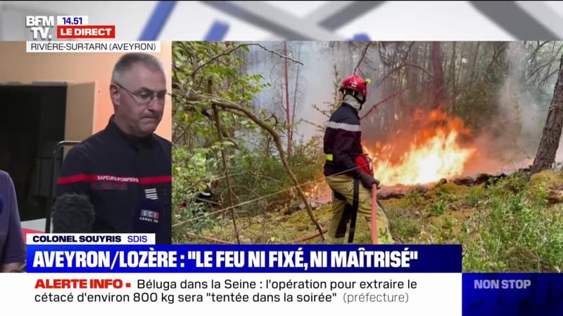 Incendie en Lozère et dans l'Aveyron: les pompiers expliquent que 