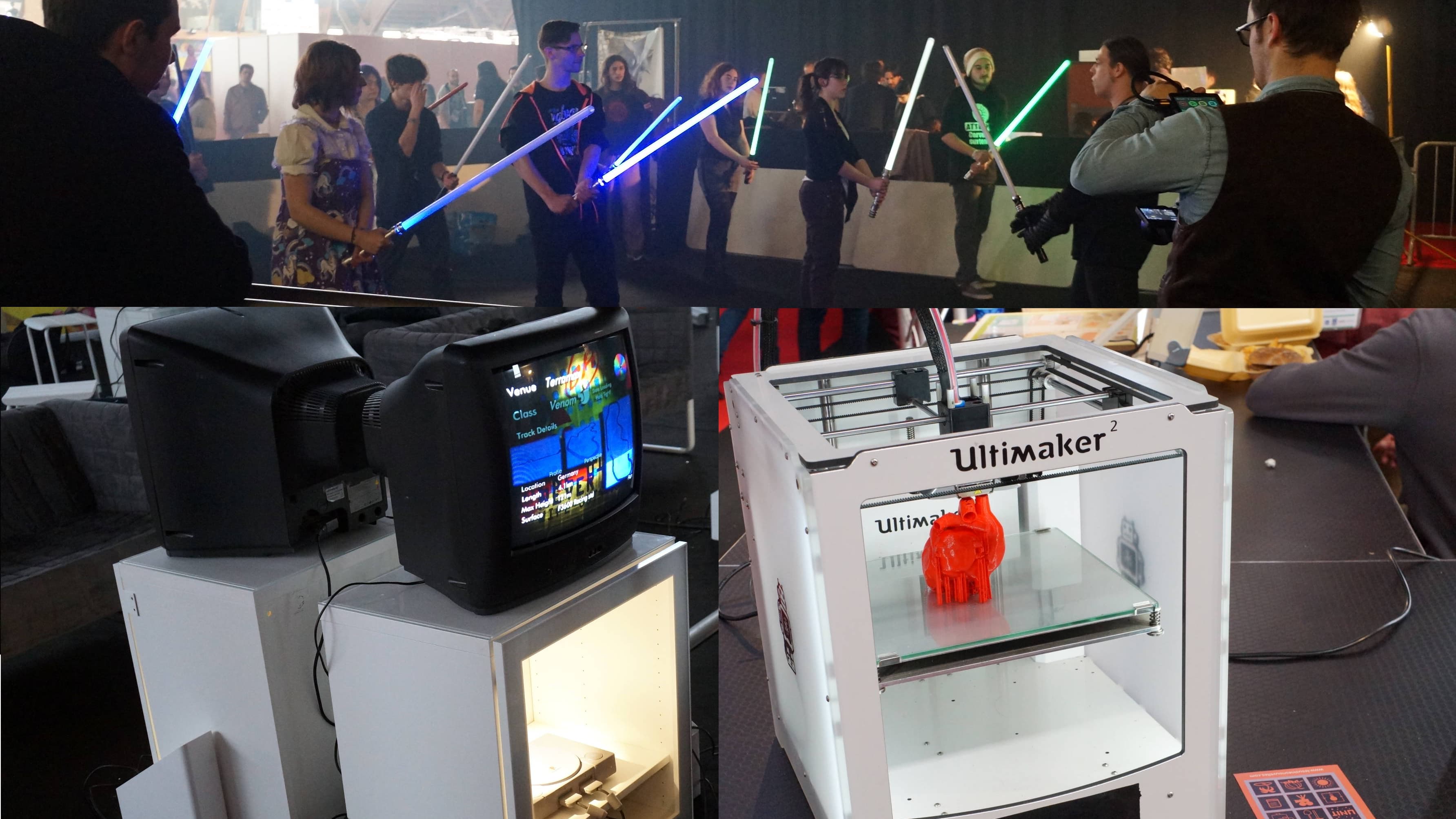 Des animations pour apprendre à manier l’arme des Jedi ou revivre les joies du rétrogaming avec l’association MO5.com. Les Nouvelles Usines, elles, proposaient des présentations de l’impression 3D.) Des animations pour apprendre à manier l’arme des Jedi ou revivre les joies du rétrogaming avec l’association MO5.com. Les Nouvelles Usines, elles, proposaient des présentations de l’impression 3D.)