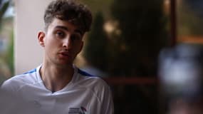 Paul Seixas en marge des Mondiaux de cyclisme au Rwanda, le 20 septembre 2025