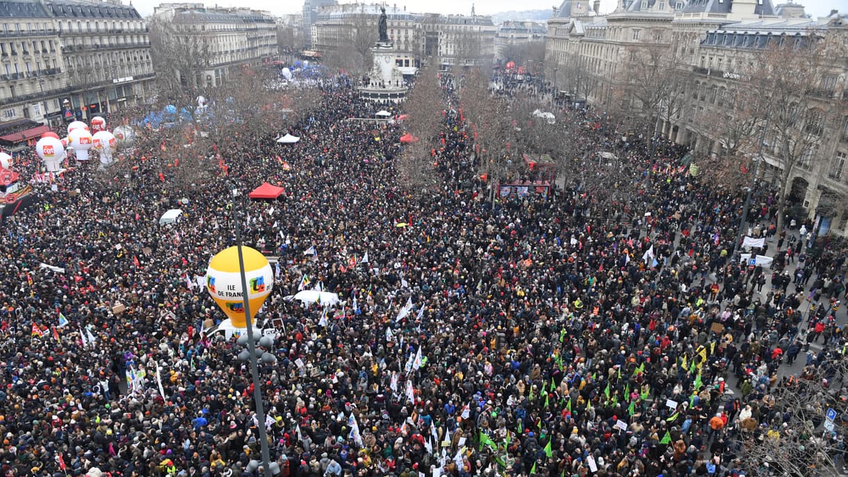 EN DIRECT - Grève du 19 janvier: 80.000 manifestants selon la police, contre 400.000 pour la CGT