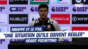 PSG : Mbappé et le PSG, "une situation qu'ils doivent régler", réagit Pochettino