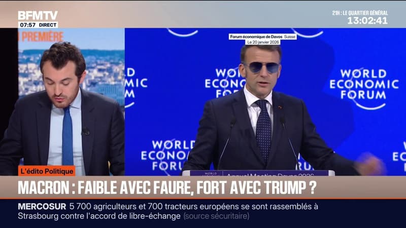 L'ÉDITO POLITIQUE - Emmanuel Macron, faible avec Olivier Faure, fort avec Donald Trump?