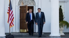 Donald Trump et Mitt Romney, le 19 novembre. 