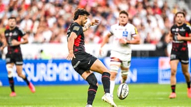 Romain Ntamack lors de la finale du Top 14 entre Toulouse et l'UBB, le 28 juin 2025.