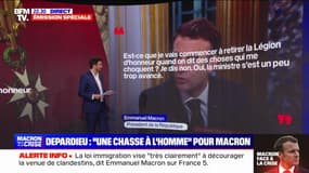 LES ÉCLAIREURS - Depardieu: Emmanuel Macron dénonce une "chasse à l'homme"