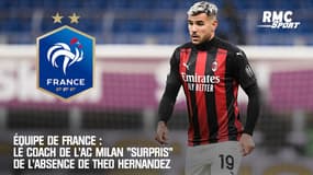 Équipe de France : Le coach de l'AC Milan "surpris" de l'absence de Theo Hernandez