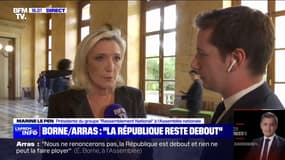 "Ce sont eux [le gouvernement] qui sont totalement incohérents en faisant passer des textes pour aggraver l'immigration", déclare Marine Le Pen
