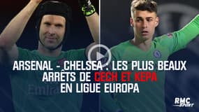Arsenal - Chelsea : Les plus beaux arrêts de Cech et Kepa cette saison en Ligue Europa