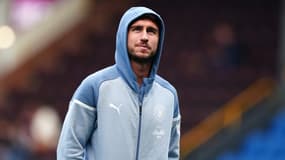 Aymeric Laporte avant le match Burnley-Manchester City (0-3, 1ere journée de Premier League), le 11 août 2023