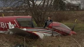L'avion de tourisme qui s'est écrasé dans le quartier olympique d'Albertville le 25 février 2014