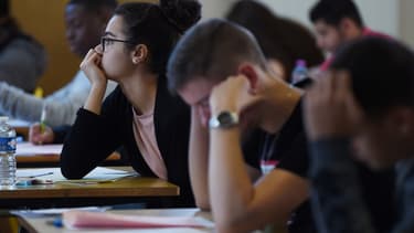 Une épreuve du baccalauréat dans un lycée de Strasbourg, en juin 2019 (photo d'illustration)