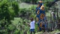Des habitants dans le bidonville de Mavadzani, sur les hauteurs de Koungou, au nord-est de la Grande Terre, à Mayotte, le 8 décembre 2023.