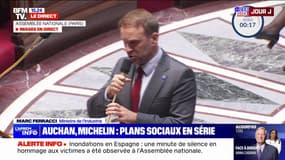 Plan social chez Michelin: "Nous allons mettre tout le monde autour de la table pour parler de la reprise des sites", annonce Marc Ferracci, ministre de l'Industrie