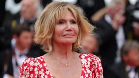 L'actrice française Clémentine Célarié  au 75e Festival de Cannes, le 18 mai 2022
