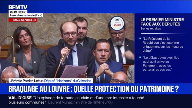 Louvre: Notre patrimoine est devenu la cible de délinquants, de trafics internationaux, déclare Jérémie Patrier-Leitus (Horizons)