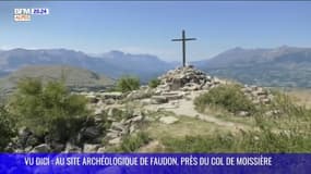 VU DICI : le site archéologique de Faudon, près du col de Moissière à Ancelle, enfin valorisé